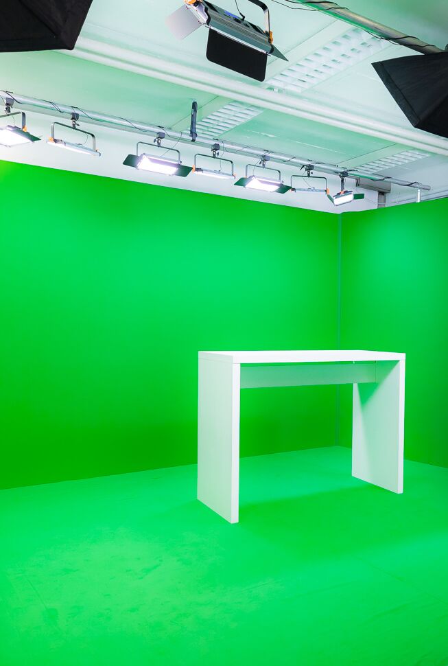 Bild der Greenbox aus dem ottomisu Greenscreen Studio