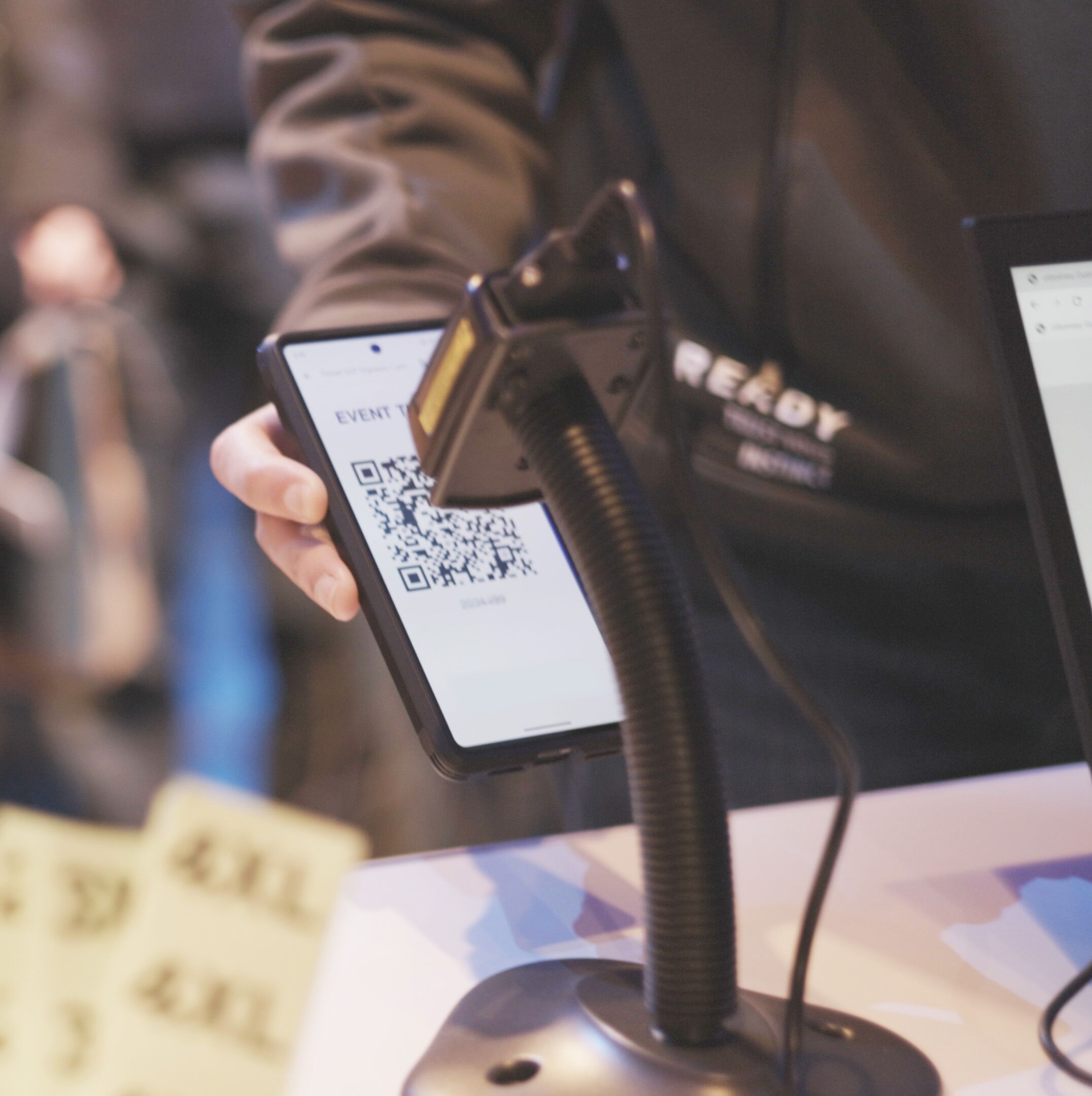 QR Code Scanner während Check-In