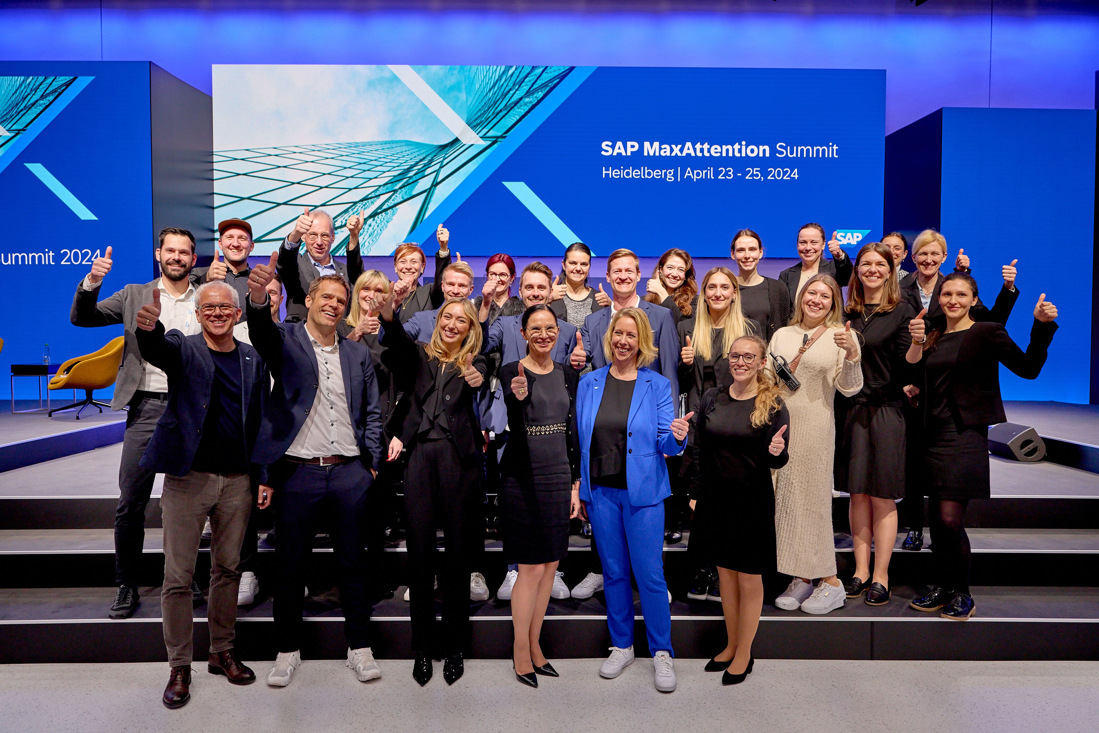 Projektteam auf der Mainstage