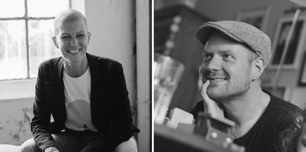 Schwarz-weiß Collage von Bettina Laux und Chris Cuhls